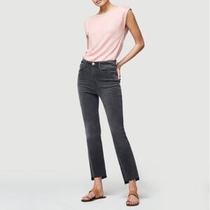 Frame Denim  Le High Straight Raw Stagger Jeans in Noise Size 29